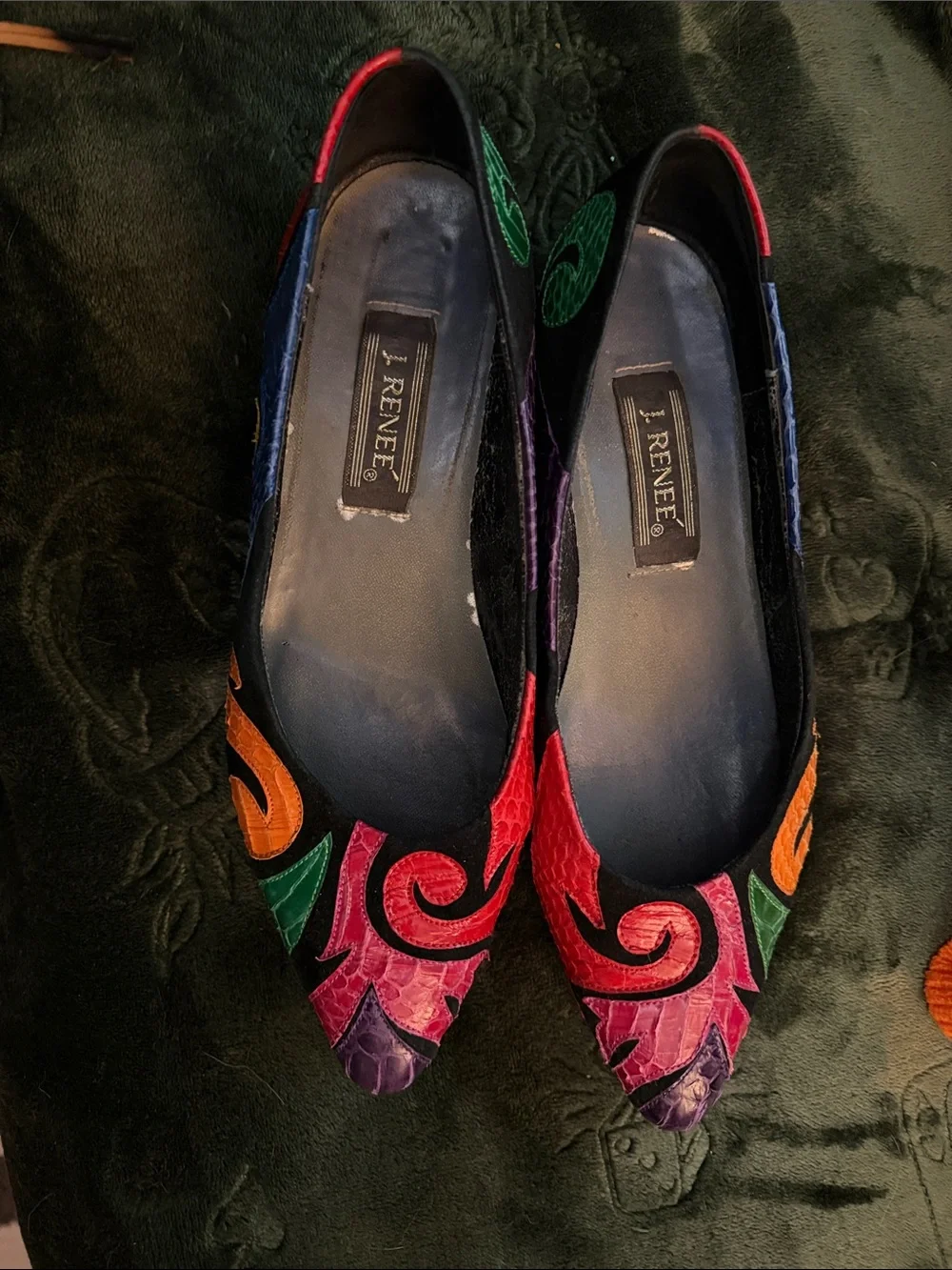 Vintage J. Renee Abstract flats size 9